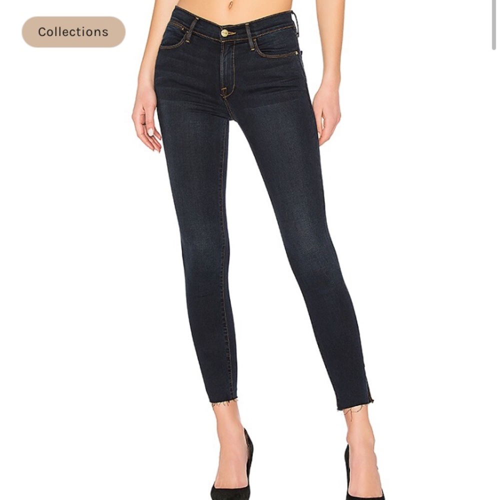 Frame le high skinny jeans Fonda ankle detail